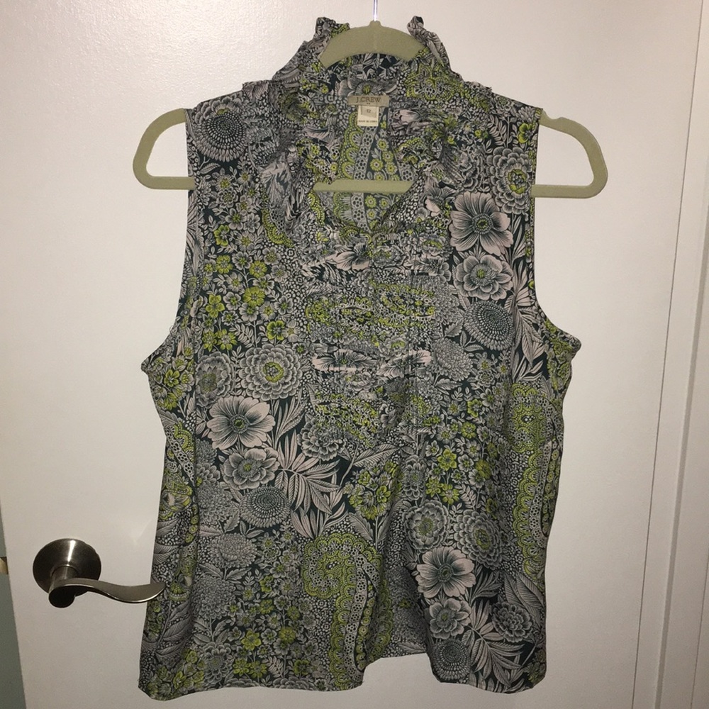 Ruffle J.Crew top